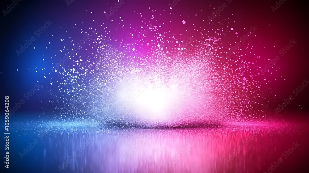 Poster abstract background with colorful glitter subtle blur background with space for custom text