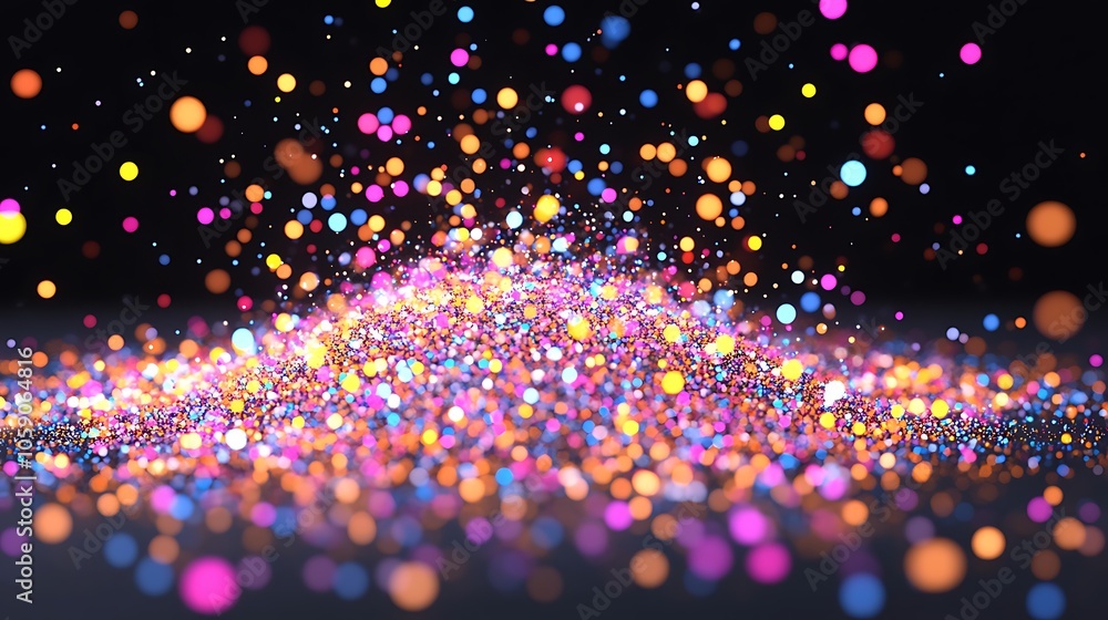 Poster abstract colorful bokeh background soft pastel background for graphic design templates