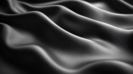 Fototapeta premium Black leather, close-up of texture.