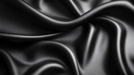Obraz premium Black leather, close-up of texture.