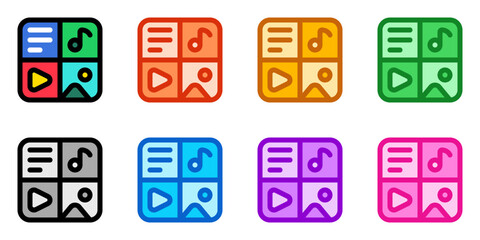 Editable content management vector icon. Part of a big icon set family. Perfect for web and app interfaces, presentations, infographics, etc