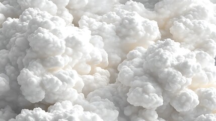 White Fluffy Clouds Abstract Background Texture