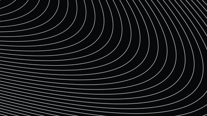 Black and white line circle abstract background for backdrop or fabric style