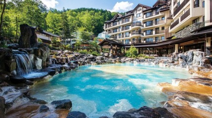 Serene Mountain Resort with Natural Hot Springs