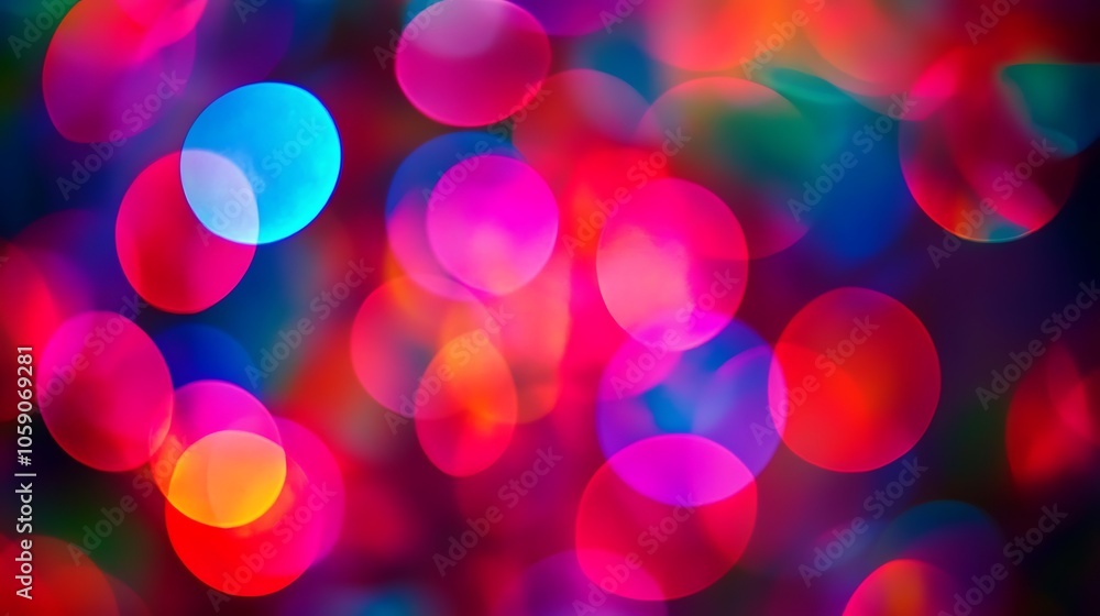 Aufkleber abstract colorful bokeh lights background light gradient background with room for typography