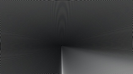 Black and white line circle abstract background for backdrop or fabric style