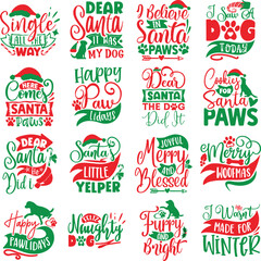 Dog Christmas svg designs bundle