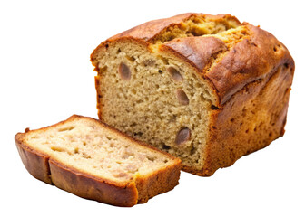 Banana Bread on a transparent background.