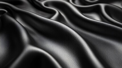 Obraz premium Black leather, close-up of texture.
