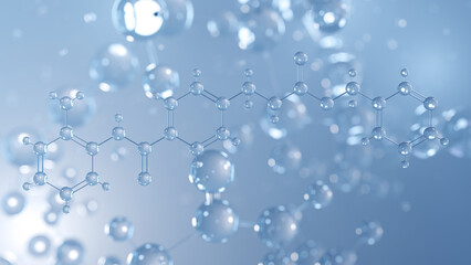 entinostat molecular structure 3d, hdac inhibitor, structural chemical formula view from a microscope