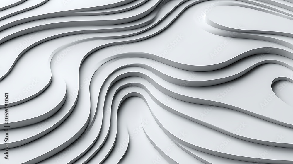 Poster abstract white curve background minimalist white background with space for text