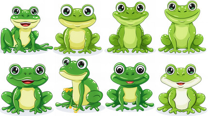 Obraz premium funny frog sticker
