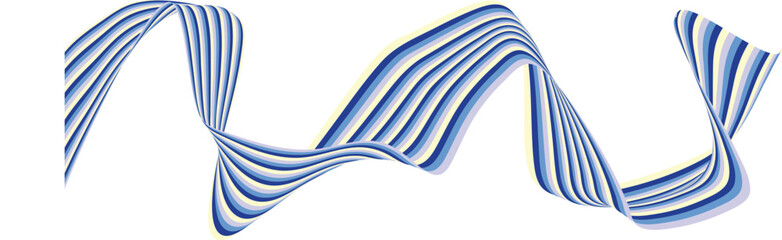 Dynamic flag wave blue - white lollipop