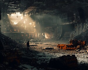 The Last Vestiges of Humanity in a Dystopian Future Overrun by Robots and