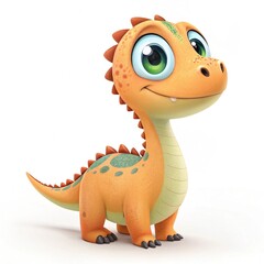 3D dinosaur in cartoon style