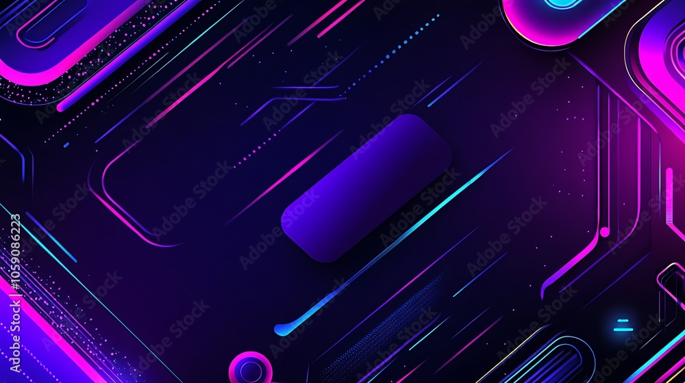 Poster abstract neon geometric background subtle blur background with space for custom text