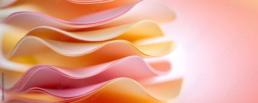 Poster elegant abstract background with folded paper design - serene atmosphere and modern aesthetic for cr
