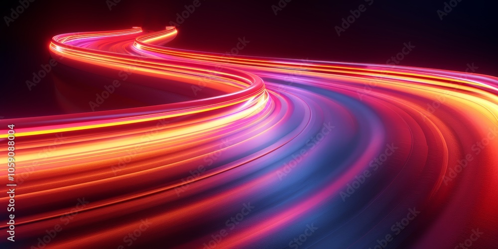 Aufkleber a vibrant display of sharp, luminous lines creating a futuristic design, perfect for tech-savvy gami
