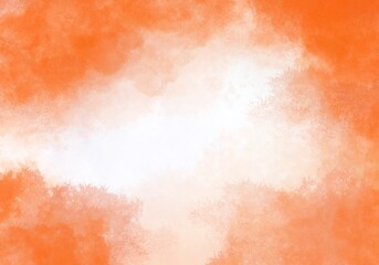Abstract Orange Watercolour Texture Background