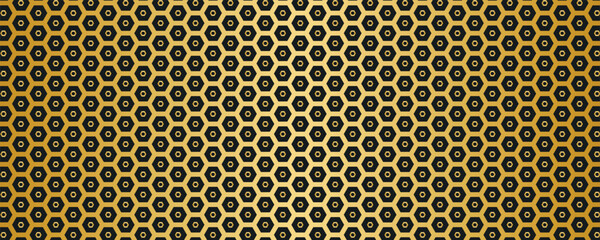 Golden metal grid background