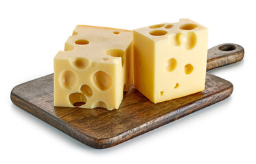 two pieces of cheese