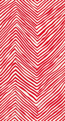 Red chevron pattern, white lines, graphic design style, graphic illustration, poster art