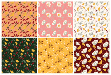 set of seamless patterns