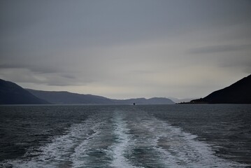 Mountain fjord Norway