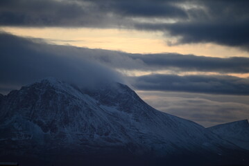 Mountain fjord Norway