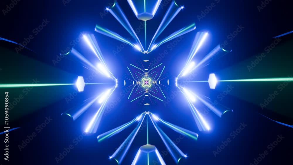 Poster a neon pulse animation that brings color to vj and event backgrounds