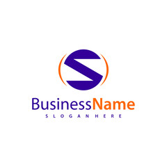 Initial S logo design vector illustration, Creative letter S logo concepts