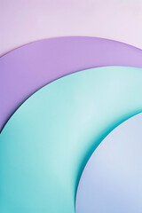 Vertical Minimalist geometric shapes arranged against a serene radial gradient background.