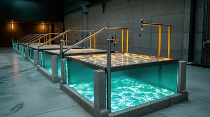 Obraz premium Industrial Aquatic Therapy Pools