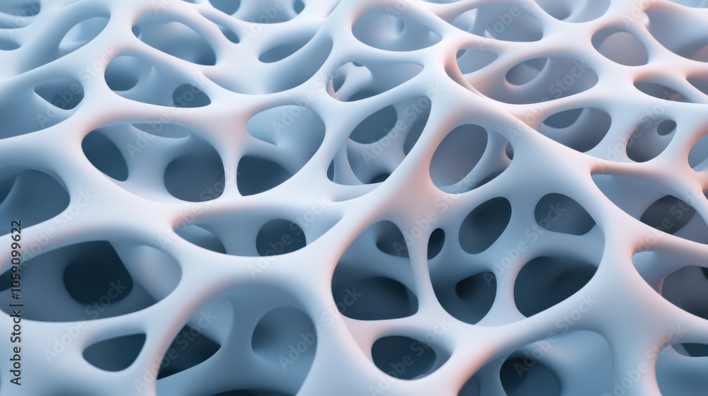 Poster ultra modern abstract structure with complex interconnects