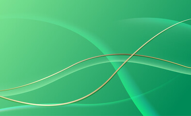 Green dream fractal background illustration