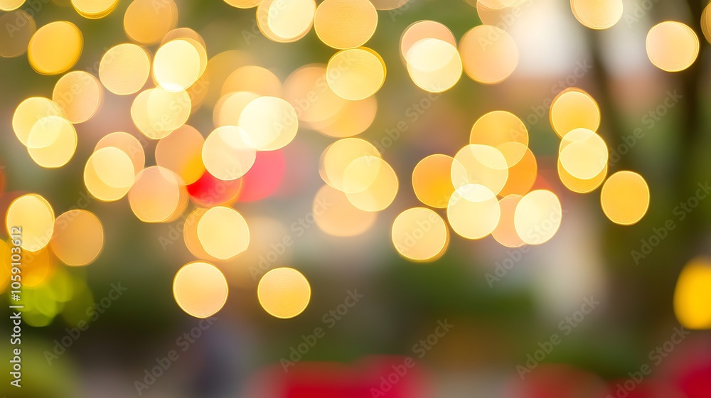 Poster blurred festive lights background simple neutral background with free space for design