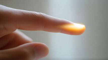 businessman confidently presses a button towards the camera, symbolizing decision-making and empowerment in the corporate world, highlighting leadership, technology, and modern communication