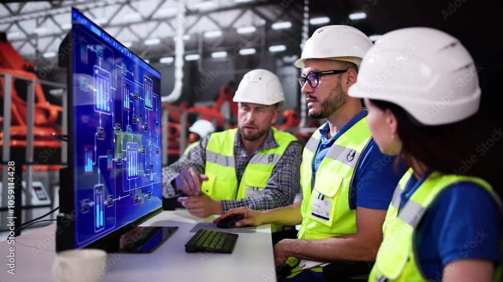 Poster Engineer Operator Using Scada System
