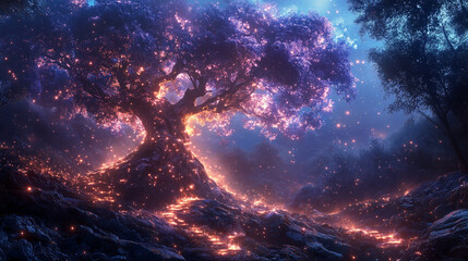 mystical background setting