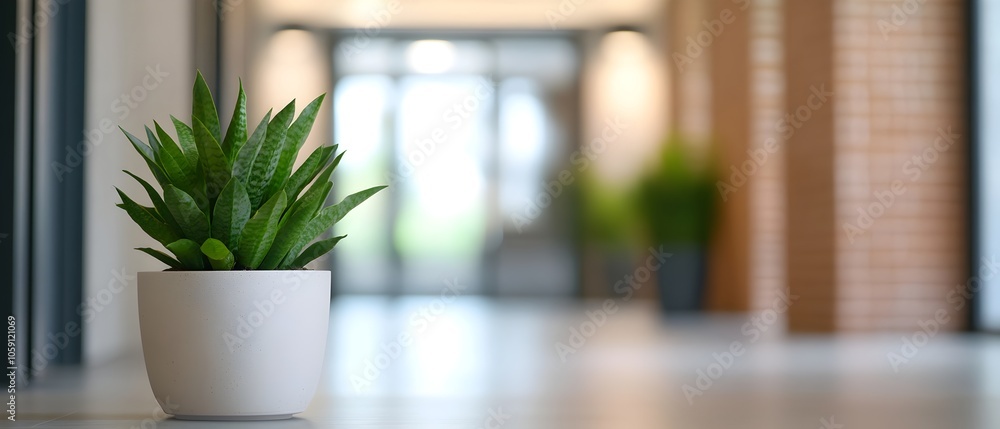 Poster blurred and soft focused view of a professional business team engaged in a meeting or discussion in 