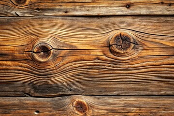 Naklejka premium Weathered wood beam with a worn, wooden texture featuring knots and imperfections, wooden structures, wooden accents, beam finishes, timber textures