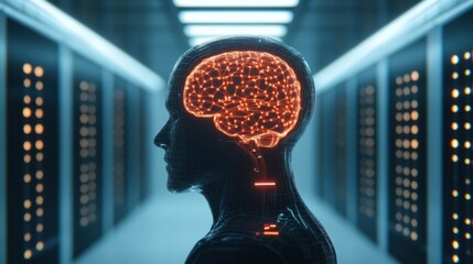 Neural Network Head with Illuminated Design