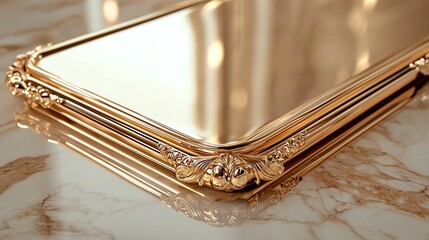 Closeup of polished gold bar edges, reflections creating abstract shapes, highvalue concept