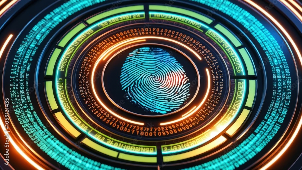 Poster exploring the intersection of technology and identity a deep dive into digital fingerprinting and it