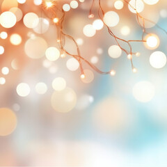 beautiful abstract background featuring soft bokeh lights in warm tones, perfect for holiday themes and festive designs