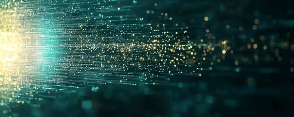 Multicloud security, holographic firewall, dark techthemed background, data encryption visualization