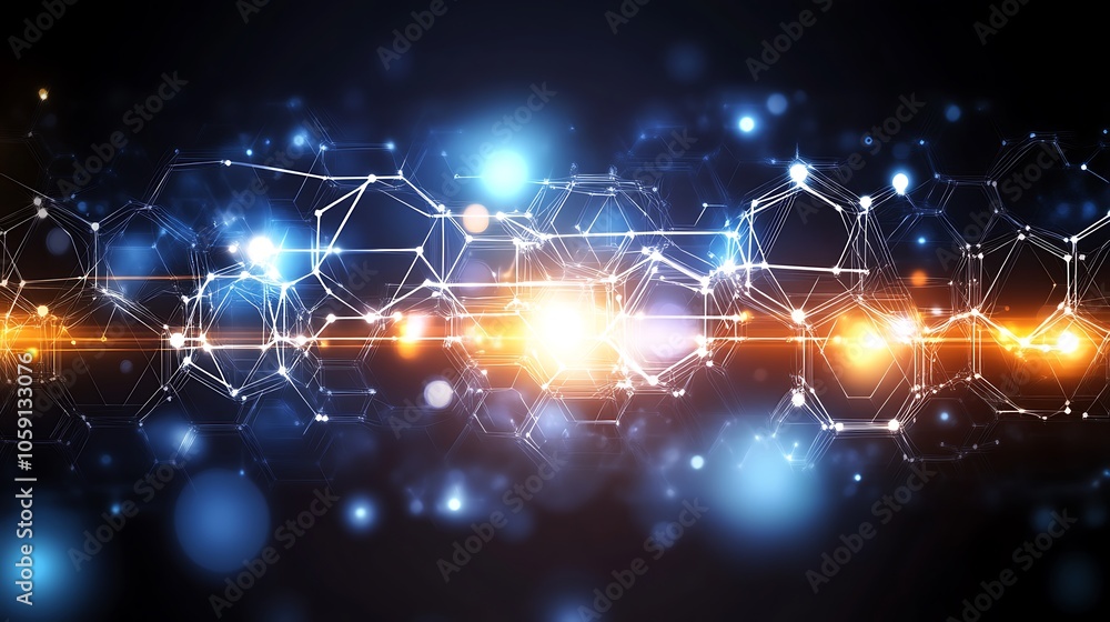 Poster abstract technology background light gradient background with room for typography