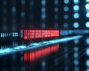 Slow Progress of Cracking a Complex System Symbolized by a Loading Bar with Binary Code on a Hacker s Computer Screen