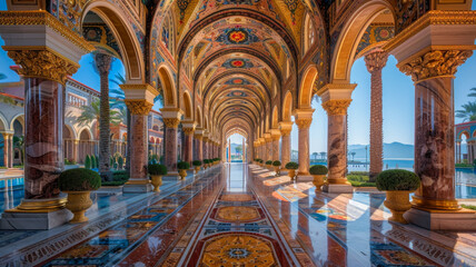 Fototapeta premium A Palace of Exquisite Design and Lavish Luxury