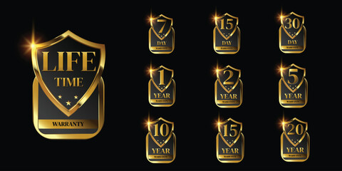 set of year warranty golden shield